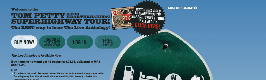 Tom Petty and the Heart Breakers Super Highway Tour